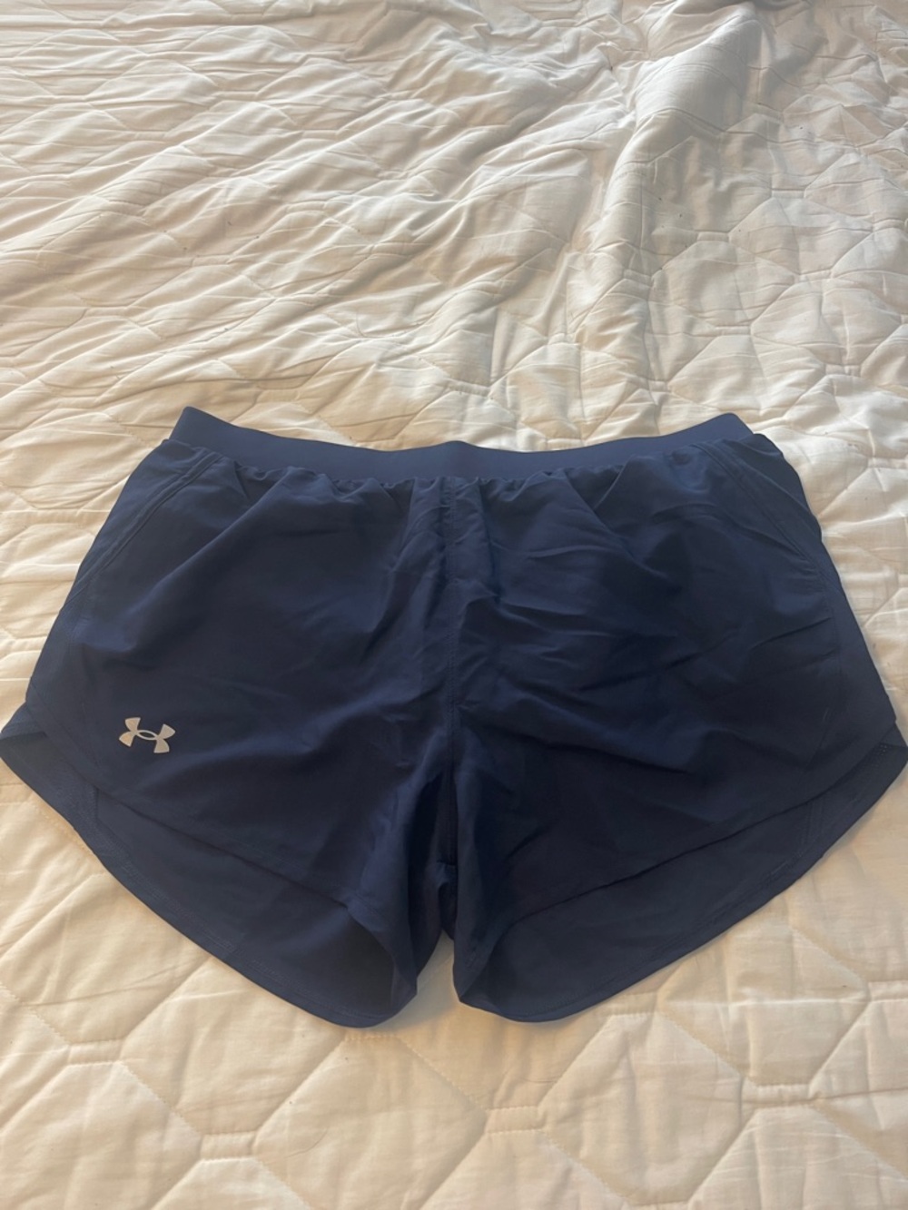 Under Armour Navy Blue Women's Athletic Shorts Running